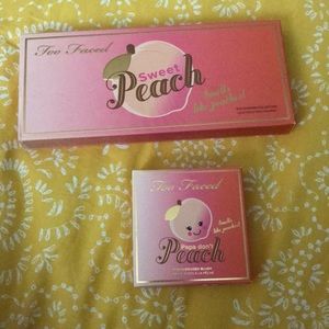 Too Faced Sweet Peach palette and blush!